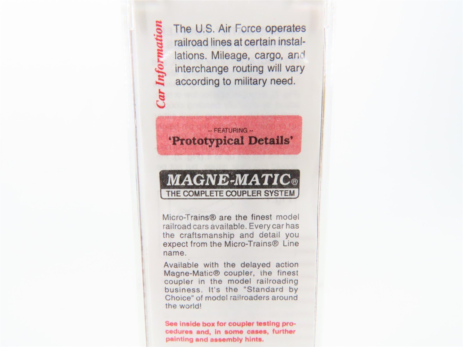 N Scale Micro-Trains 45190 DAF U.S. Air Force 50' Flat Car 35780 RTR