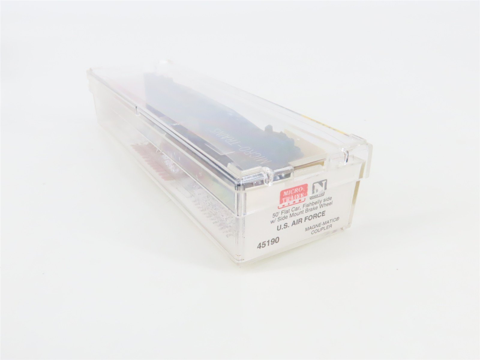 N Scale Micro-Trains 45190 DAF U.S. Air Force 50' Flat Car 35780 RTR