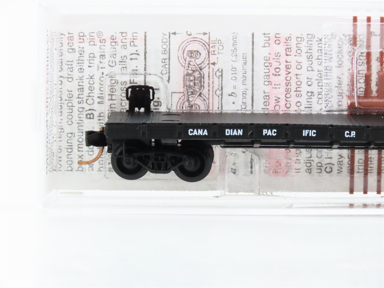N Scale Micro-Trains 44040 CP Canadian Pacific 50' Flat Car 300057 RTR