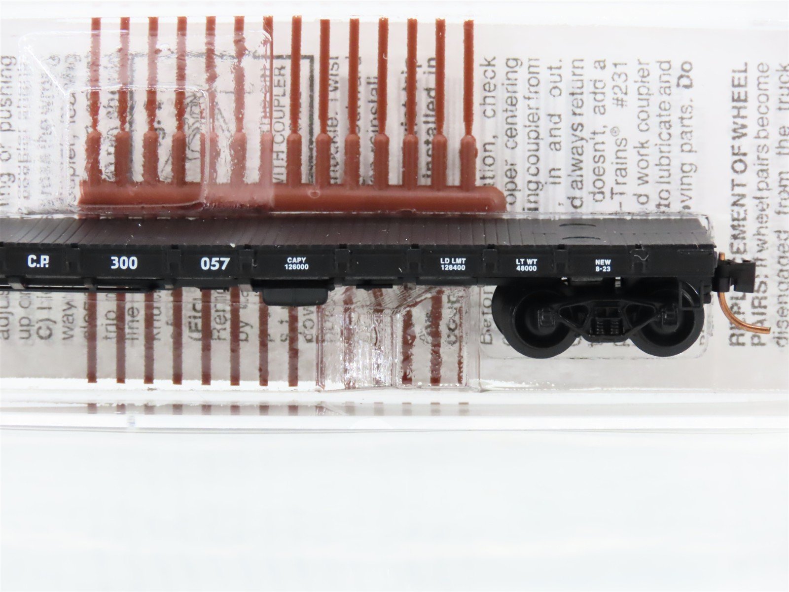 N Scale Micro-Trains 44040 CP Canadian Pacific 50' Flat Car 300057 RTR