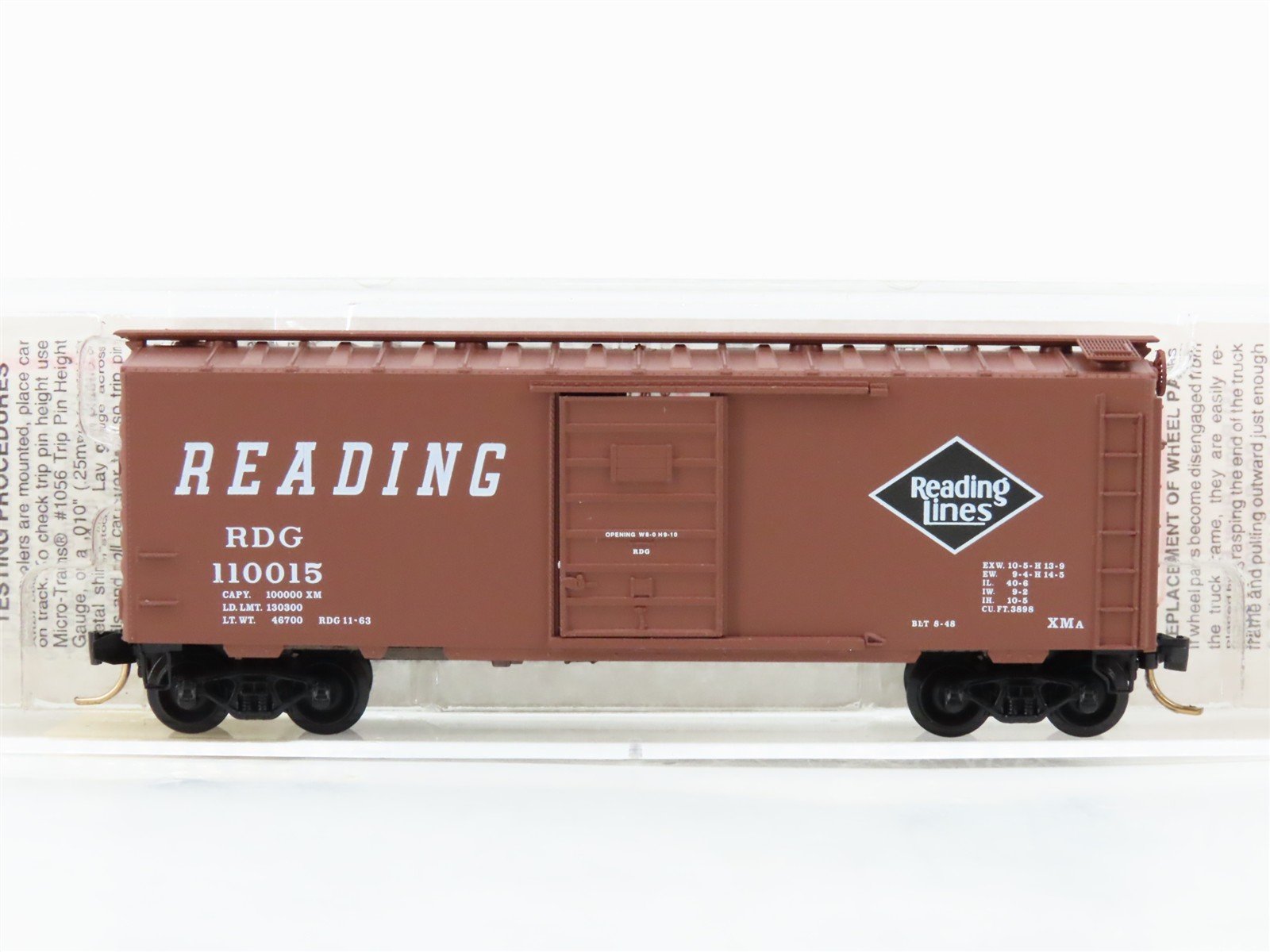 N Scale Micro-Trains 20810 RDG Reading 40' Box Car 110015 RTR
