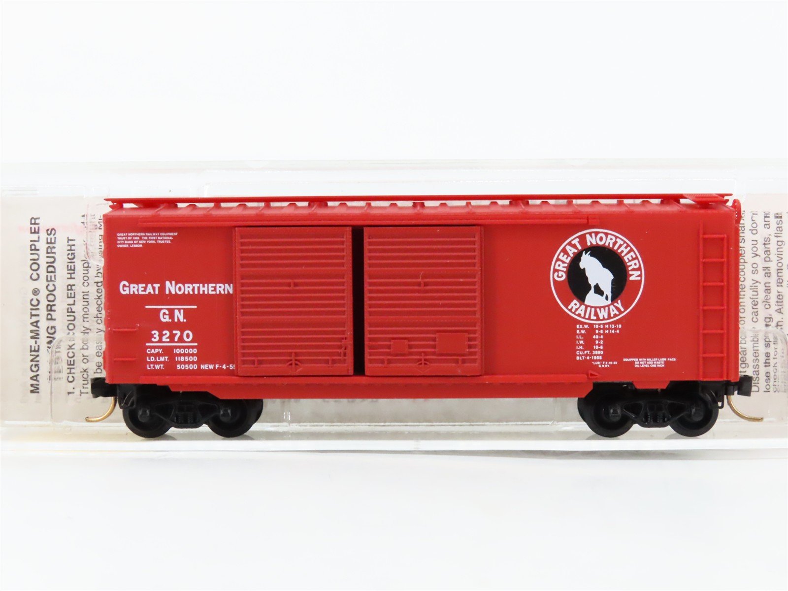 N Scale Micro-Trains 23060 GN Great Northern 40' Box Car 3270 RTR