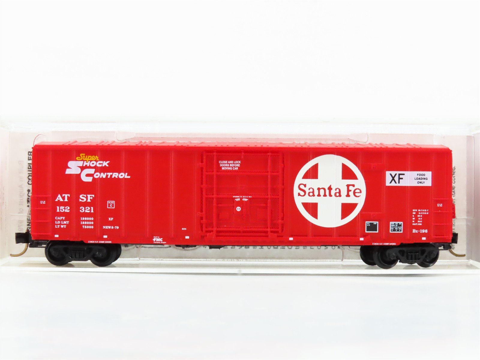 N Scale Micro-Trains 27250 ATSF Santa Fe 50' Box Car 152321 RTR