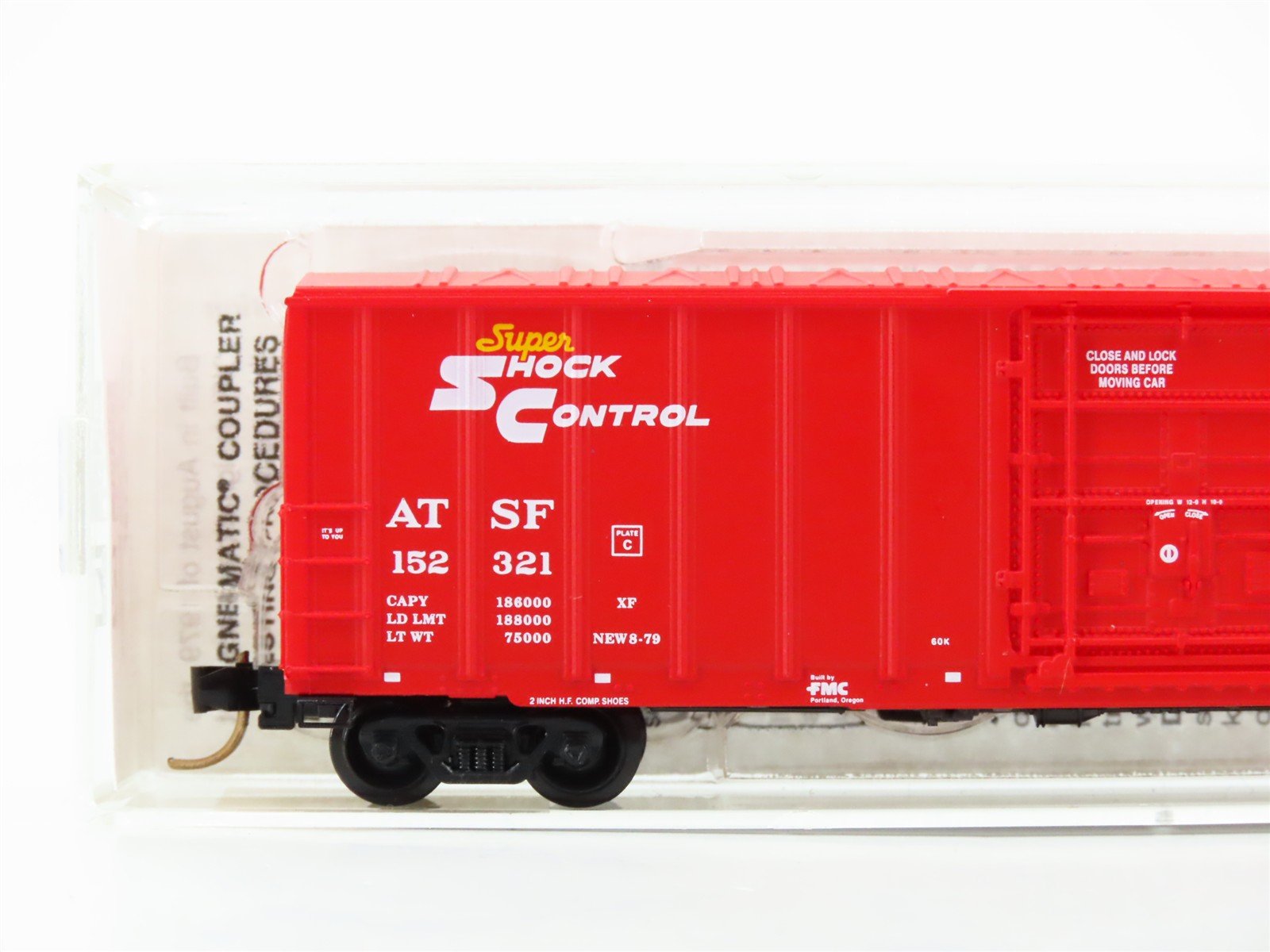 N Scale Micro-Trains 27250 ATSF Santa Fe 50' Box Car 152321 RTR