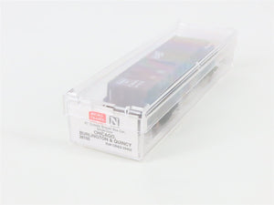 N Scale Micro-Trains 28150 CB&Q Chicago, Burlington & Quincy 40' Box Car RTR