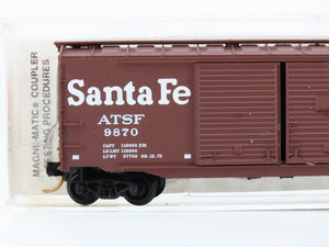 N Scale Micro-Trains 78060 ATSF Santa Fe 50' Auto Box Car 9870 RTR