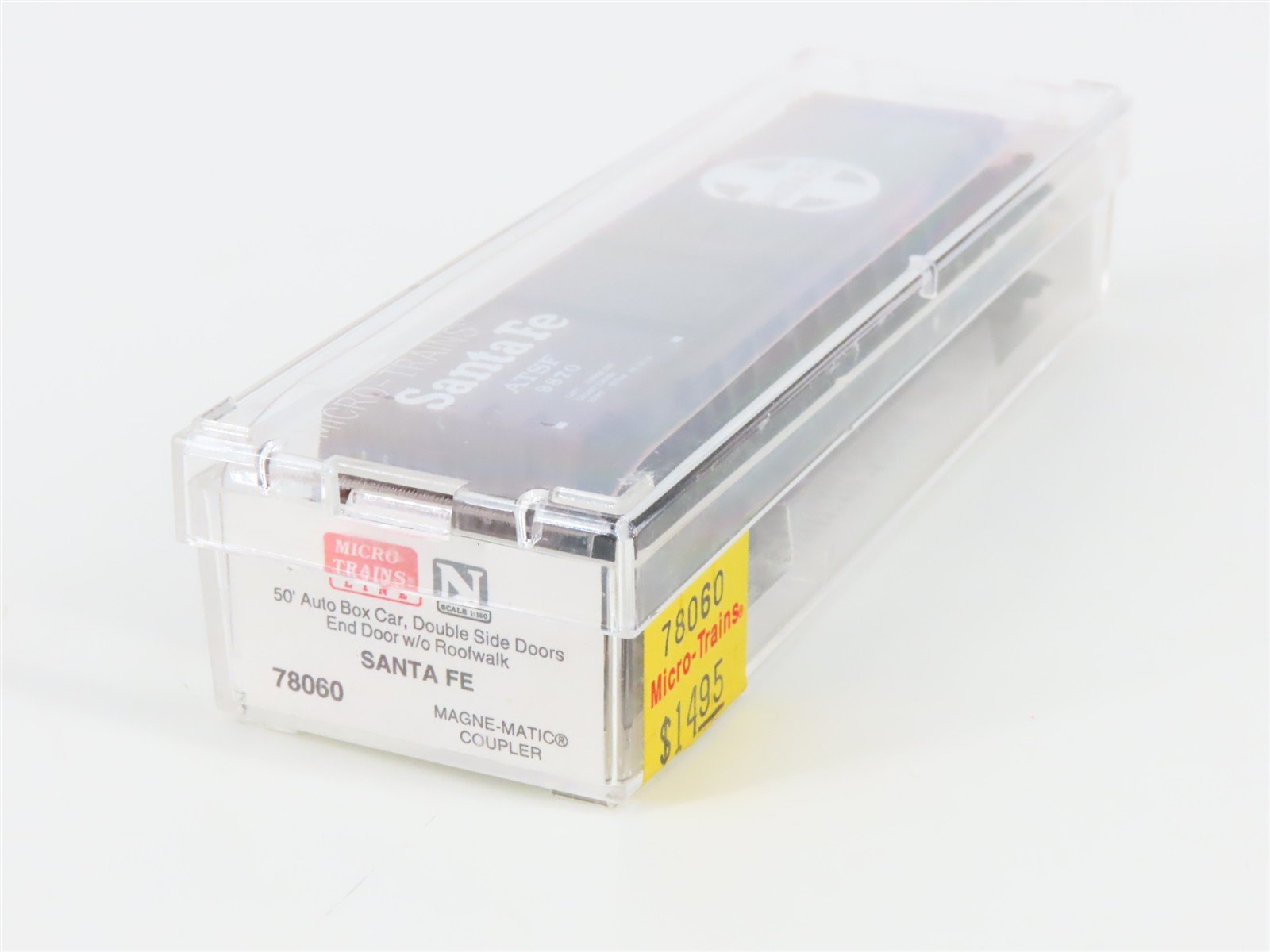 N Scale Micro-Trains 78060 ATSF Santa Fe 50' Auto Box Car 9870 RTR