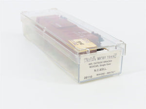 N Scale Micro-Trains 28110 Nashville, Chattanooga & St. Louis 40' Box Car RTR