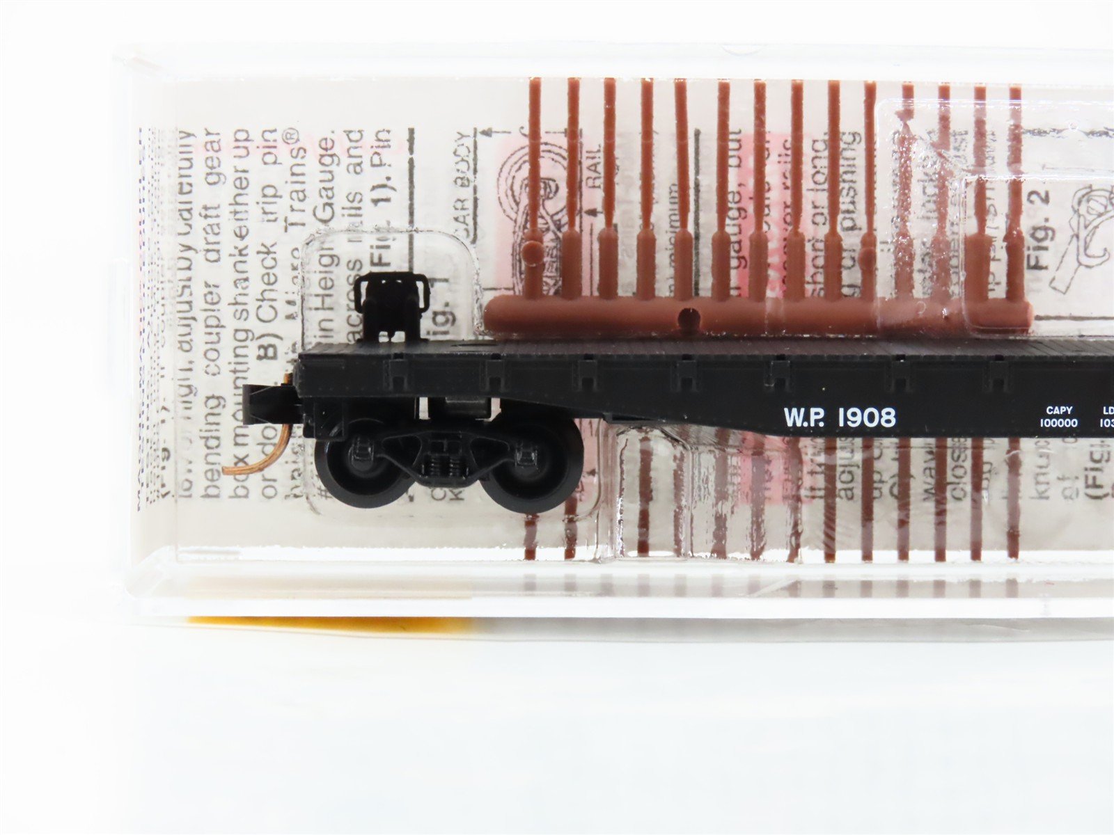 N Scale Micro-Trains 45230 WP Western Pacific 50' Flat Car 1908 RTR