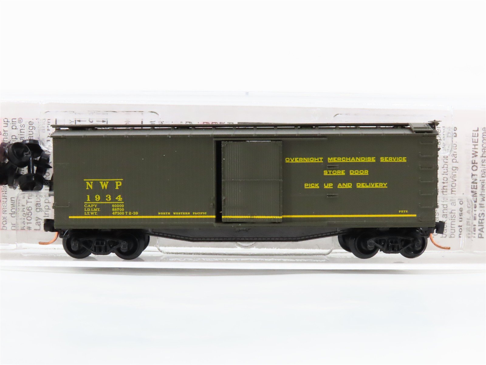 N Scale Micro-Trains 39140 NWP Northwestern Pacific 40' Box Car 1934 RTR