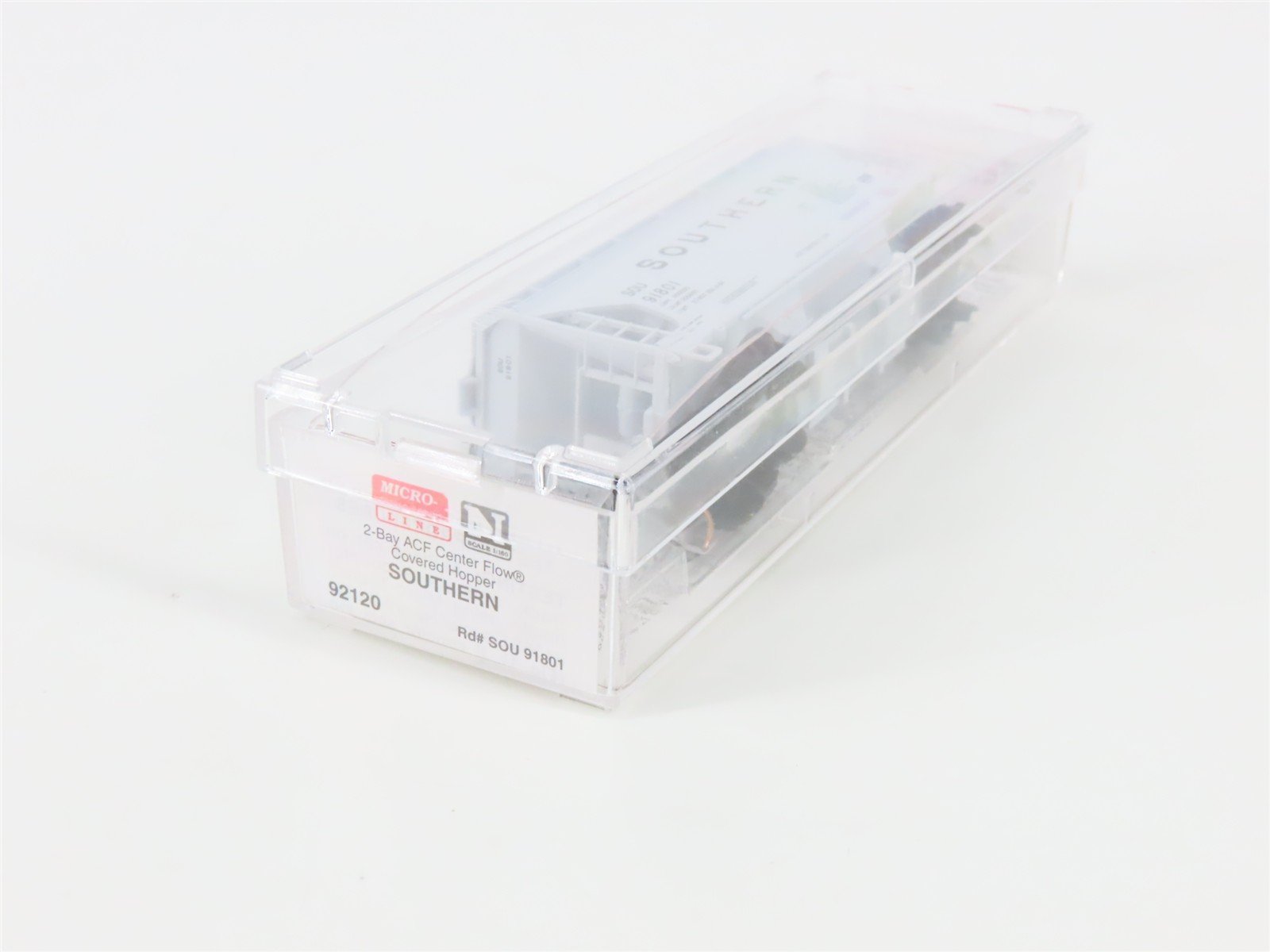 N Scale Micro-Trains 92120 SOU Southern 2-Bay Covered Hopper 91801 RTR