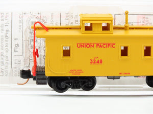 N Scale Micro-Trains 50100 UP Union Pacific 34' Wood Sheathed Caboose 3248 RTR