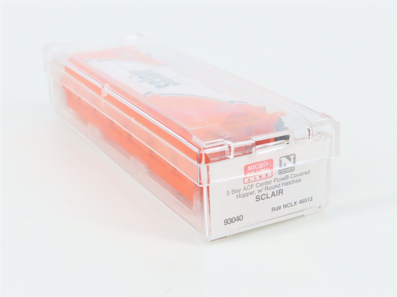 N Scale Micro-Trains 93040 NCLX Sclair 3-Bay Covered Hopper 46512 RTR