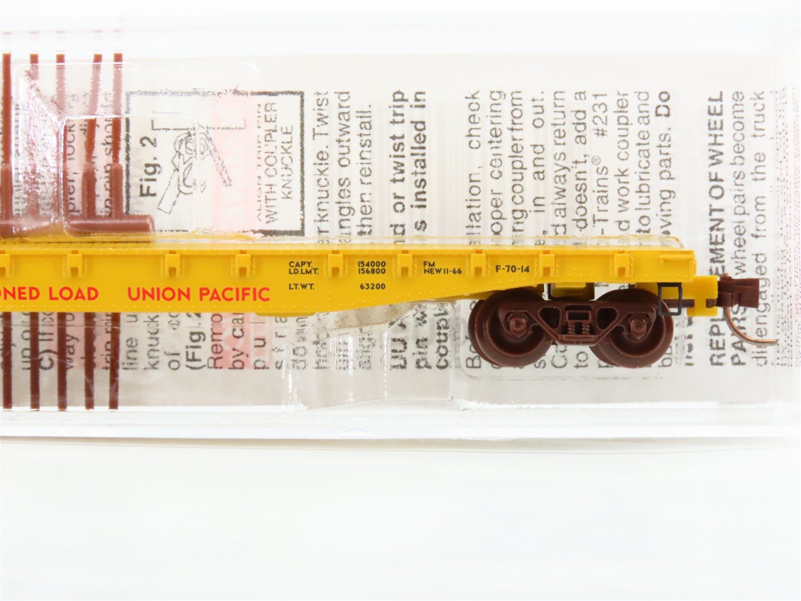 N Scale Micro-Trains 45070 UP Union Pacific 50' Flat Car 58522 RTR
