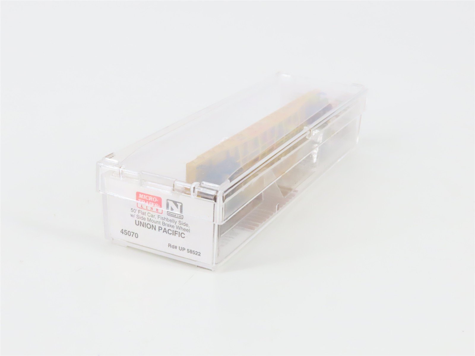 N Scale Micro-Trains 45070 UP Union Pacific 50' Flat Car 58522 RTR
