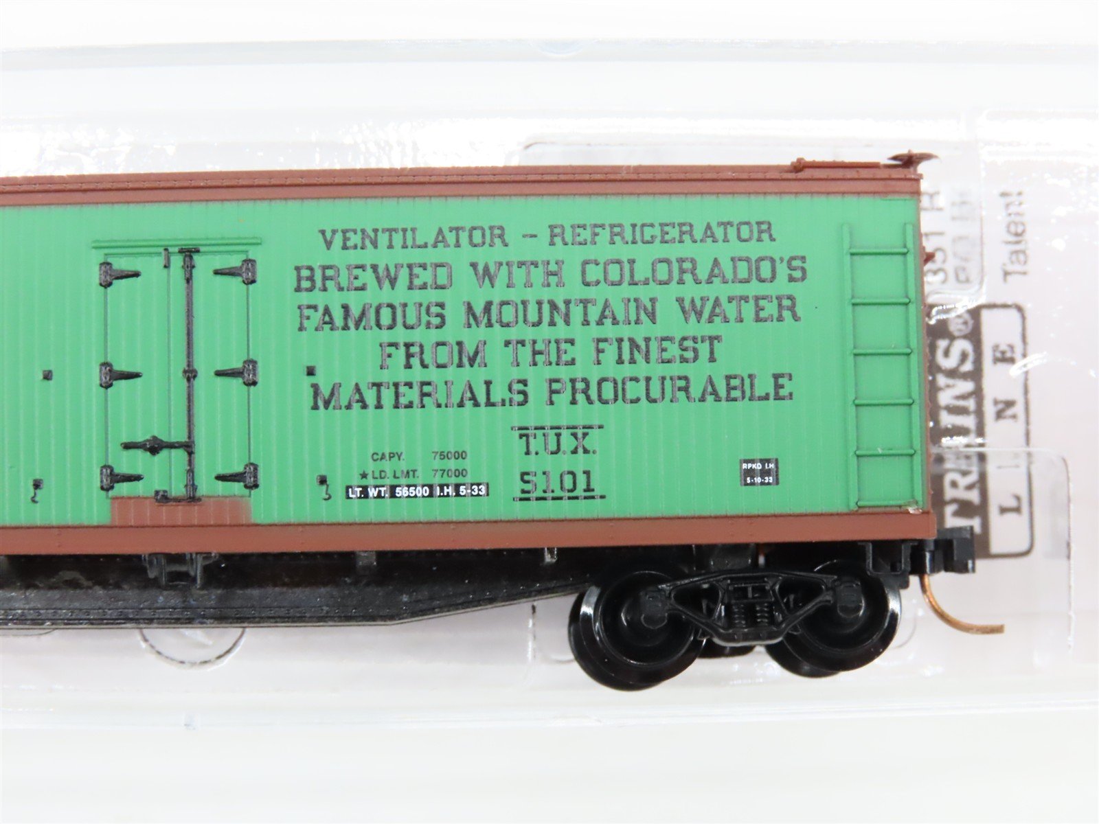 N Scale Micro-Trains 49440 TUX Tivoli Beer Northern 40' Reefer 5101 RTR