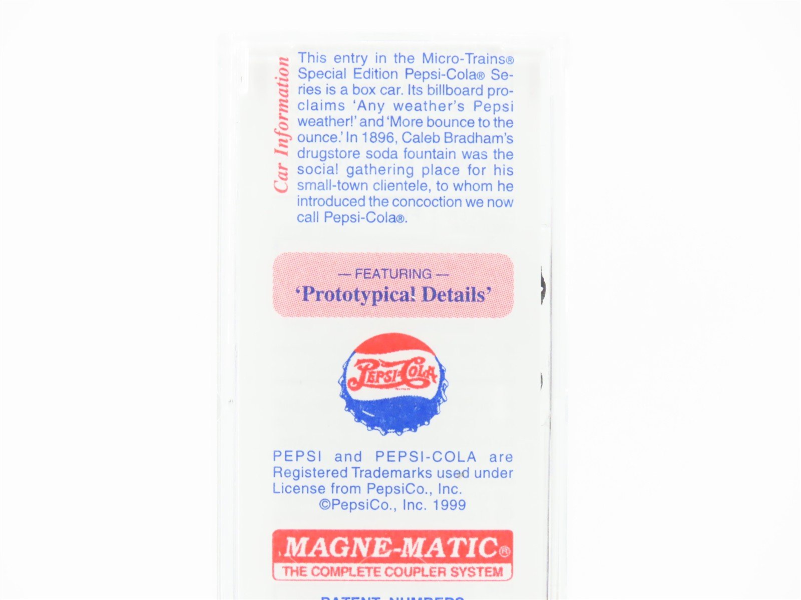 N Scale Micro-Trains 21270 PC Pepsi-Cola 40' Plug Door Box Car 122000 RTR