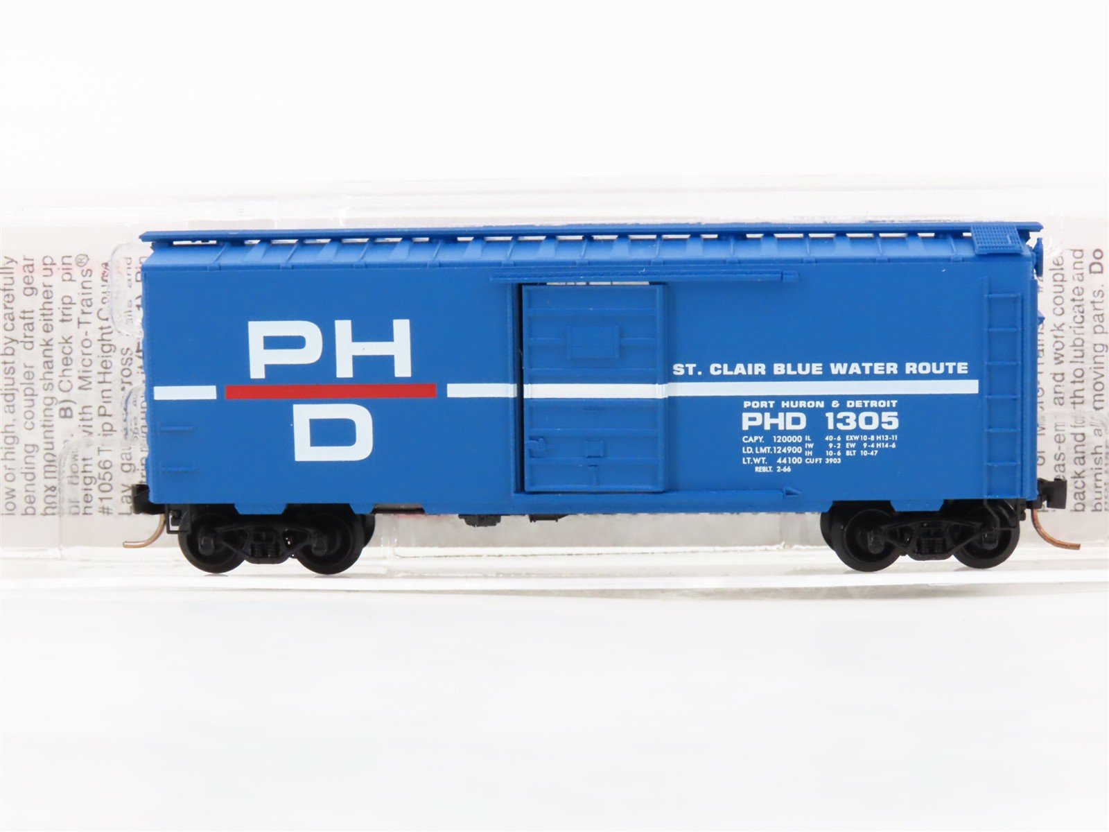 N Scale Micro-Trains 20150 PHD Port Huron & Detroit 40' Box Car 1305 RTR