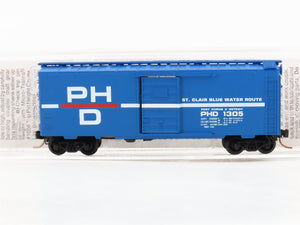 N Scale Micro-Trains 20150 PHD Port Huron & Detroit 40' Box Car 1305 RTR