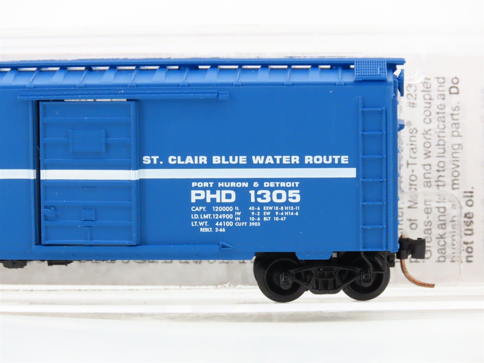 N Scale Micro-Trains 20150 PHD Port Huron & Detroit 40' Box Car 1305 RTR