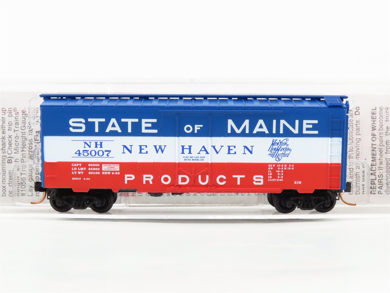 N Scale Micro-Trains 21160 NH New York, New Haven & Hartford 40' Box Car RTR