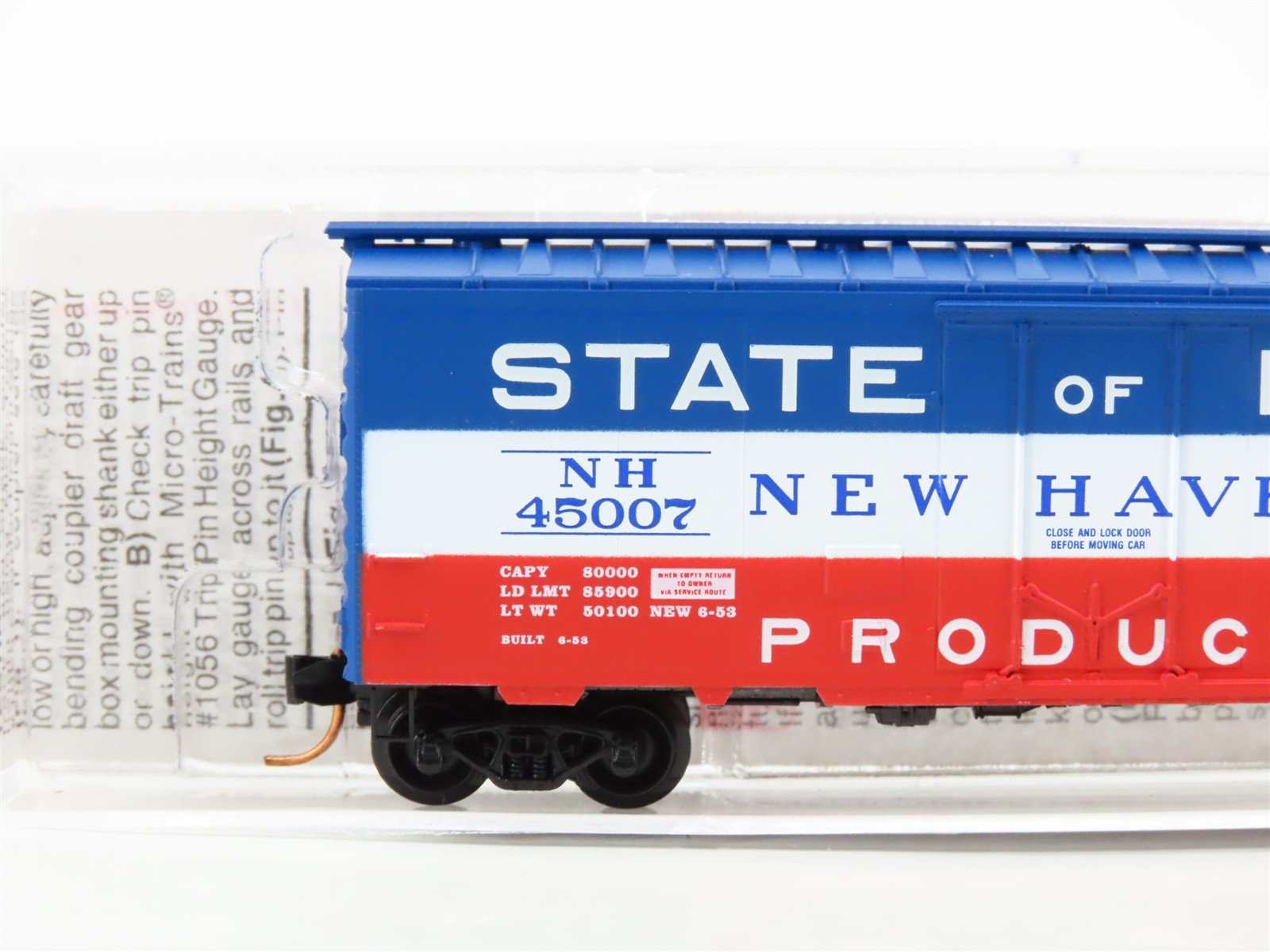 N Scale Micro-Trains 21160 NH New York, New Haven & Hartford 40' Box Car RTR