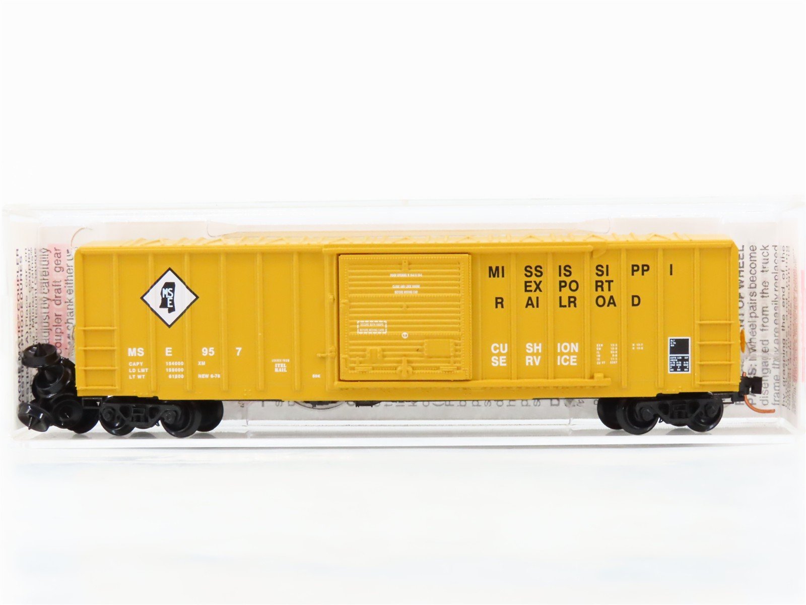 N Scale Micro-Trains 25460 MSE Mississippi Export Railroad 50' Box Car 957 RTR