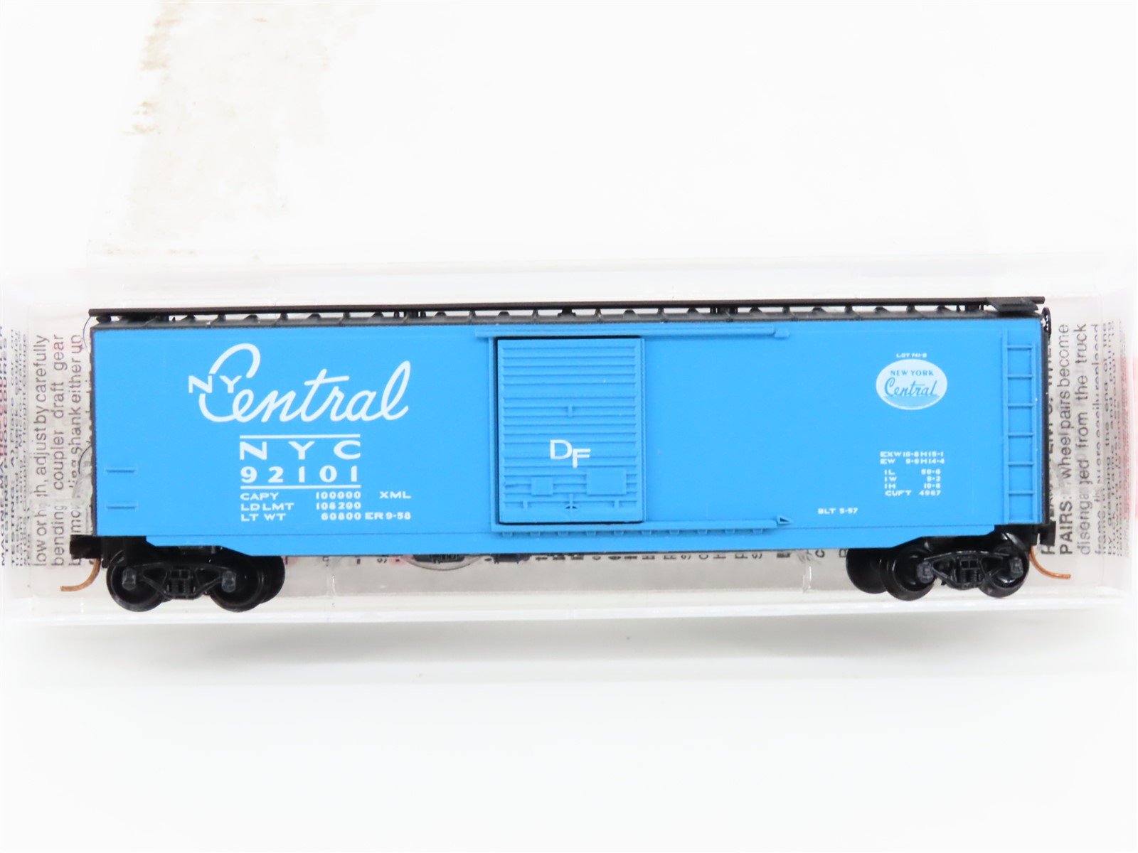 N Scale Micro-Trains 31310 NYC New York Central 50' Box Car 92101 RTR