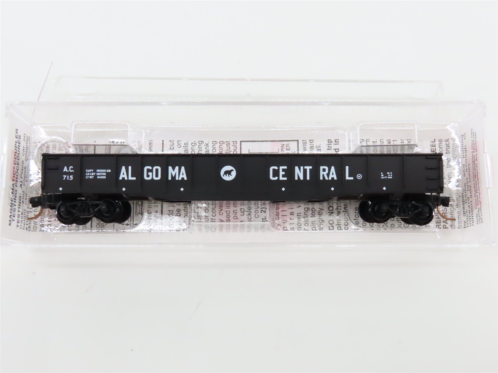 N Scale Micro-Trains 46250 AC Algoma Central 50' Gondola 715 RTR