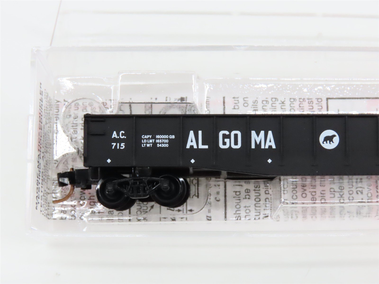 N Scale Micro-Trains 46250 AC Algoma Central 50' Gondola 715 RTR