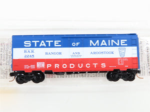 N Scale Micro-Trains 21020 BAR Bangor & Aroostook 40' Plug Door Box Car 2245 RTR