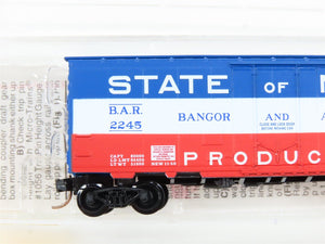 N Scale Micro-Trains 21020 BAR Bangor & Aroostook 40' Plug Door Box Car 2245 RTR