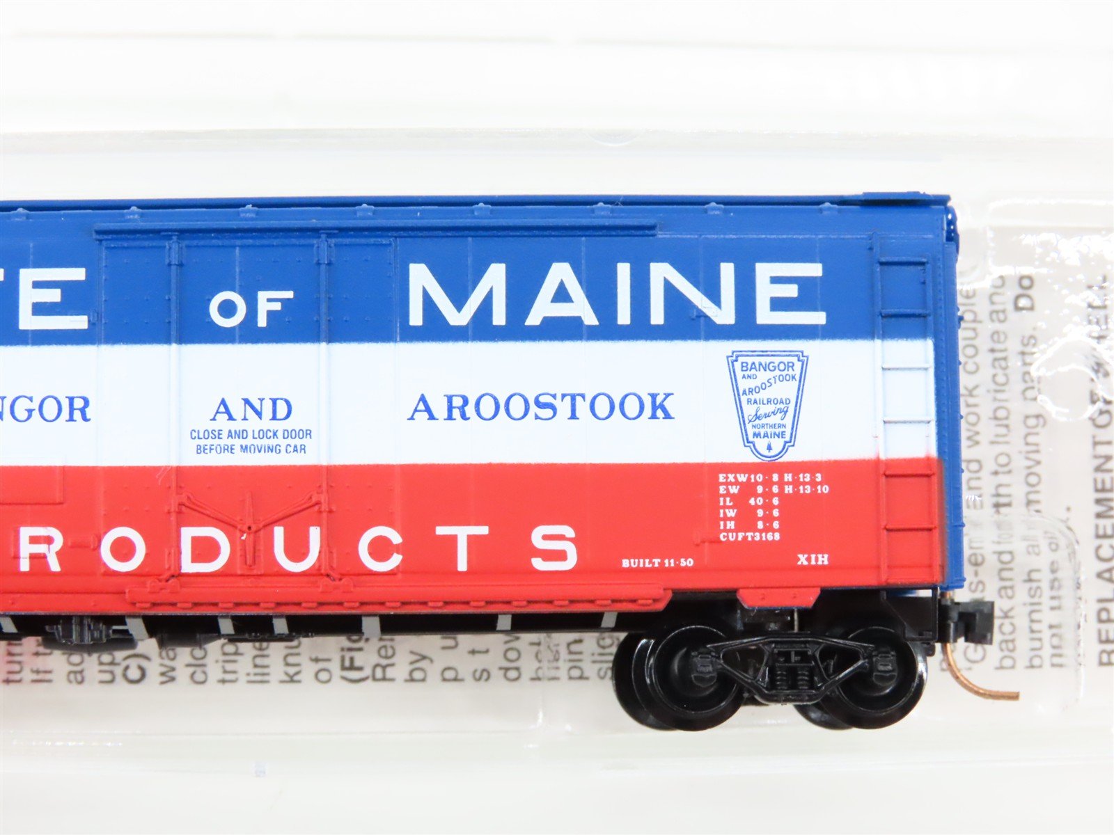 N Scale Micro-Trains 21020 BAR Bangor & Aroostook 40' Plug Door Box Car 2245 RTR