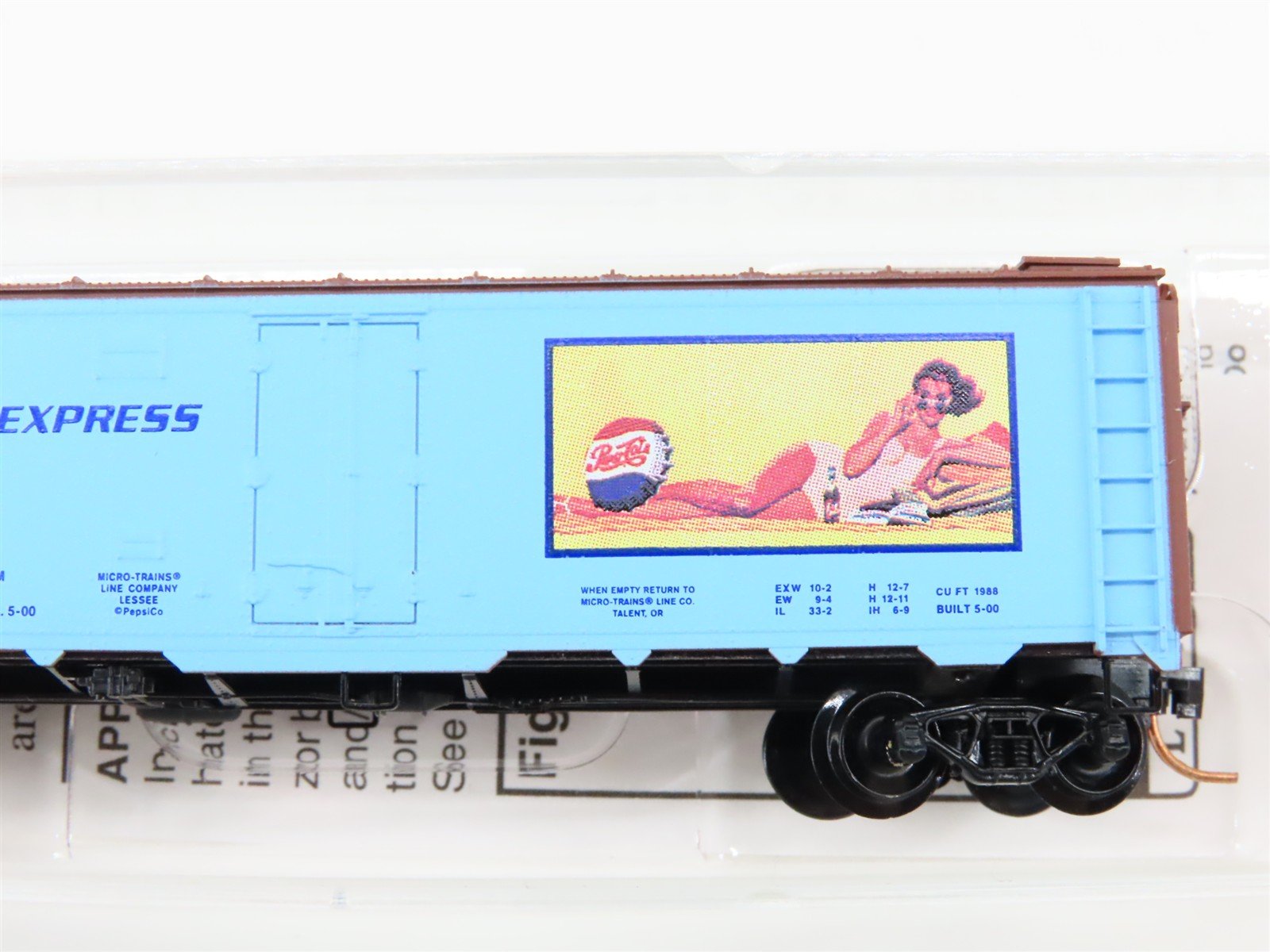 N Scale Micro-Trains 59550 PCEX Pepsi-Cola 40' Ice Reefer 59505 RTR