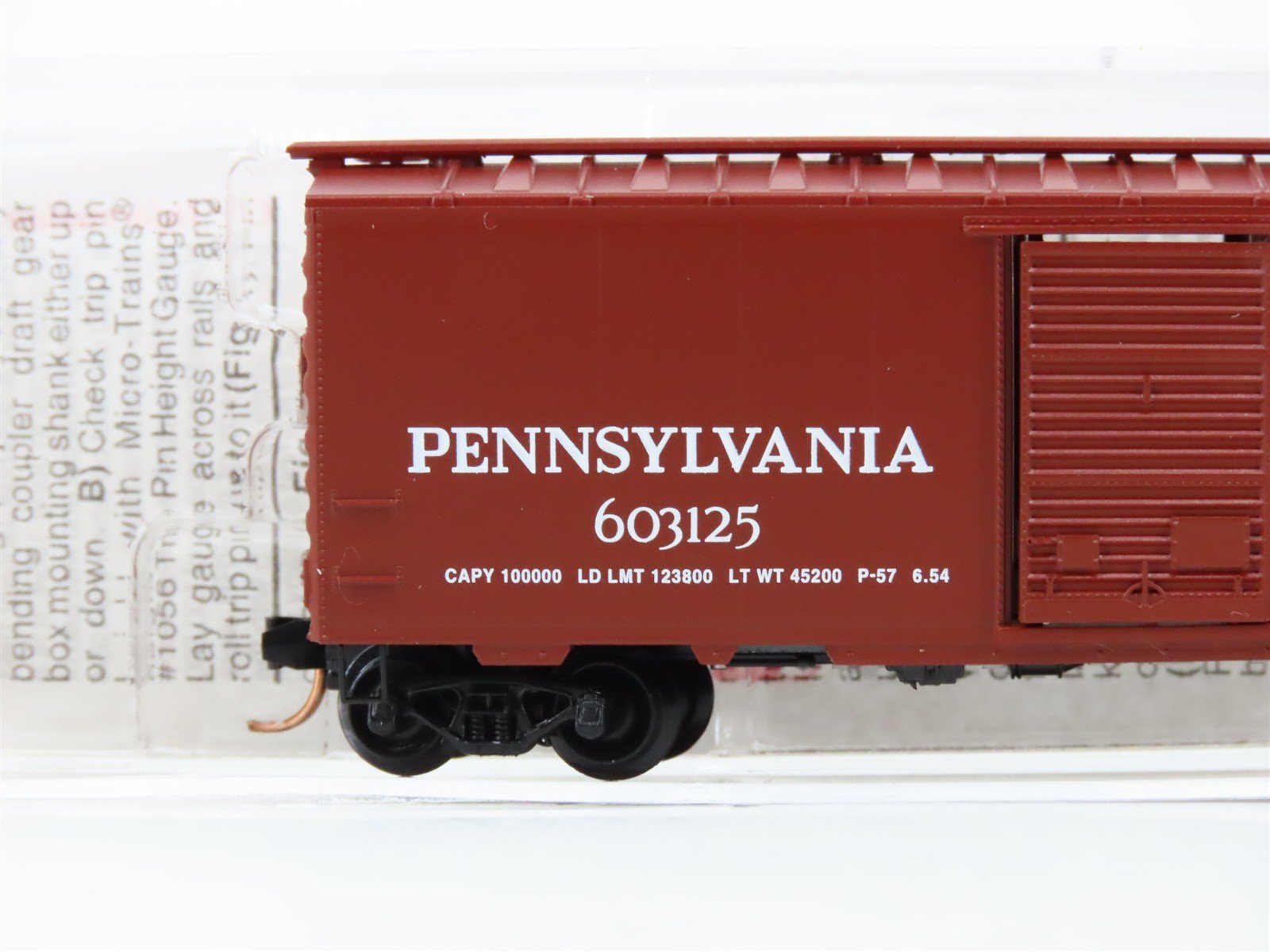 N Scale Micro-Trains 20780 PRR Pennsylvania Railroad 40' Box Car 603125 RTR