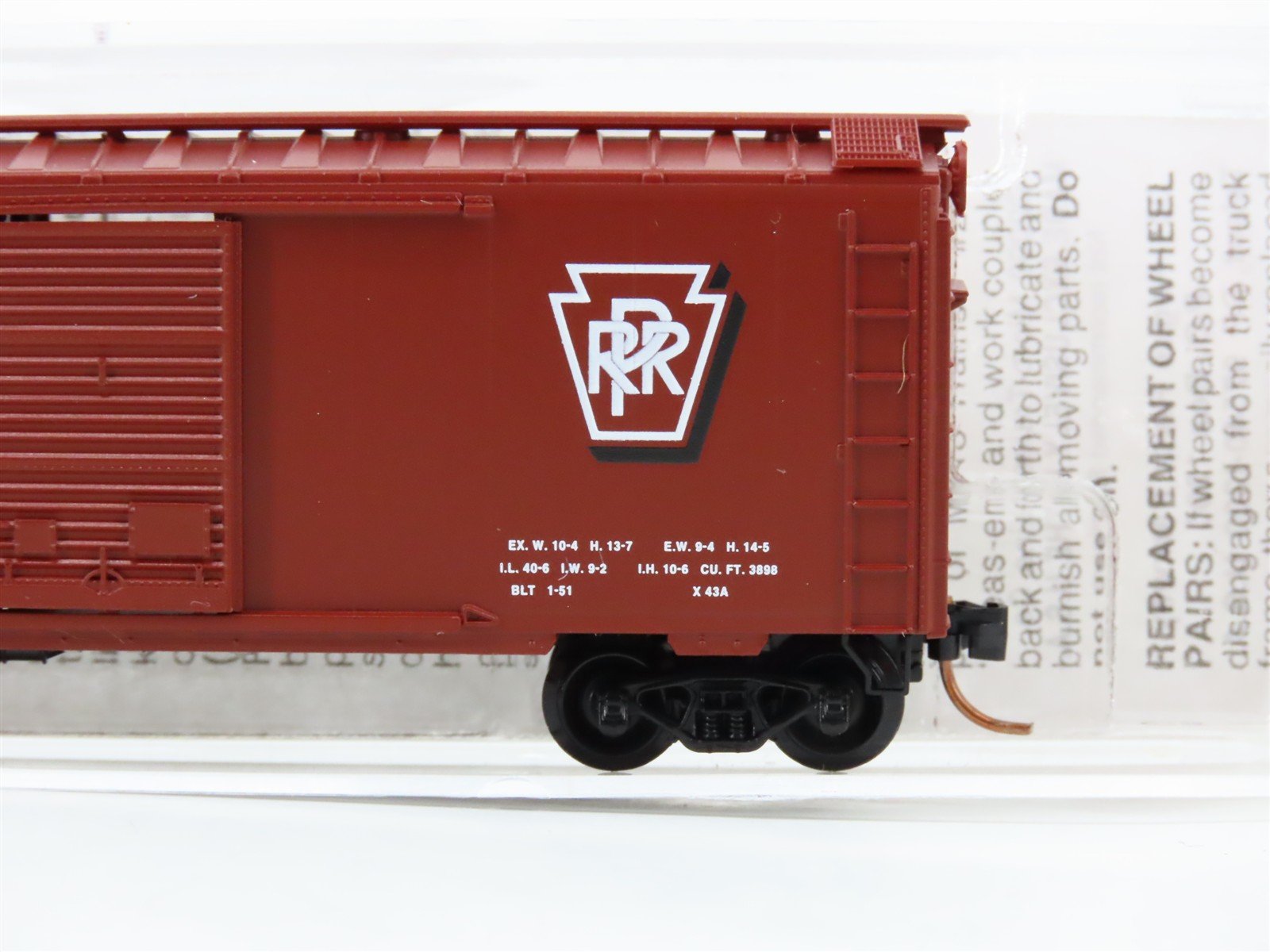 N Scale Micro-Trains 20780 PRR Pennsylvania Railroad 40' Box Car 603125 RTR