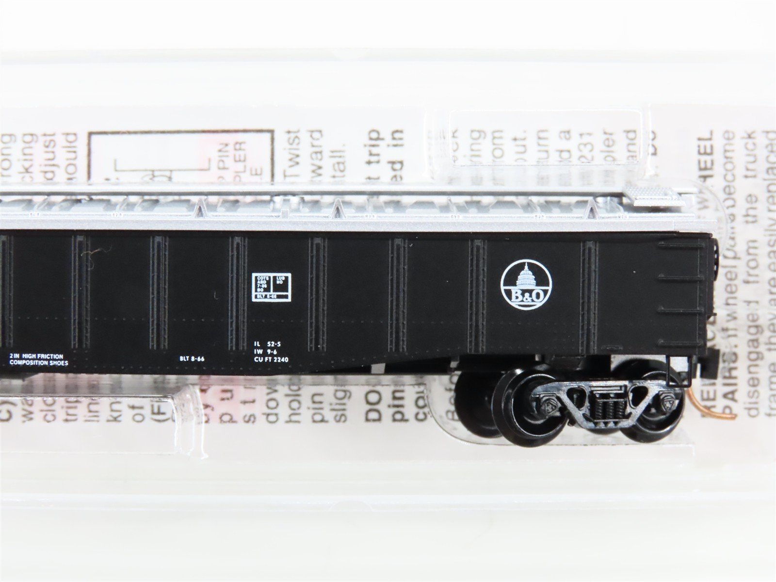 N Scale Micro-Trains 106040 B&O Baltimore & Ohio 50' Gondola 362522 RTR