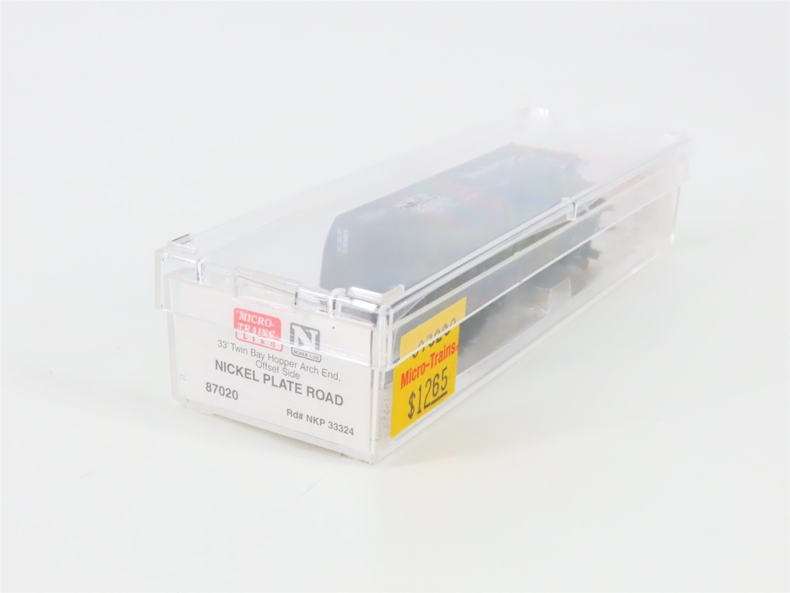 N Scale Micro-Trains 87020 NKP Nickel Plate Road 33' 2-Bay Hopper 33324 RTR