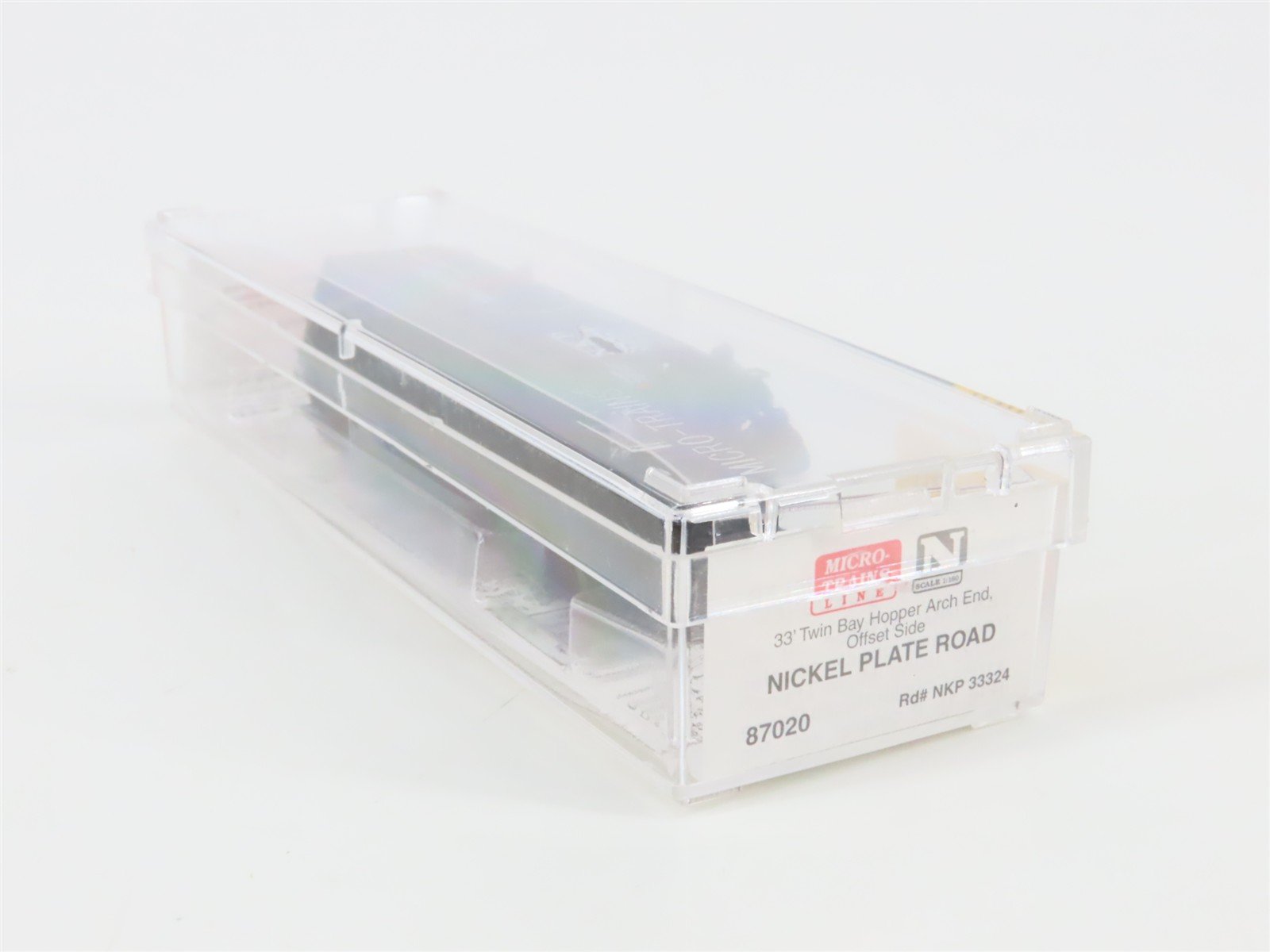 N Scale Micro-Trains 87020 NKP Nickel Plate Road 33' 2-Bay Hopper 33324 RTR