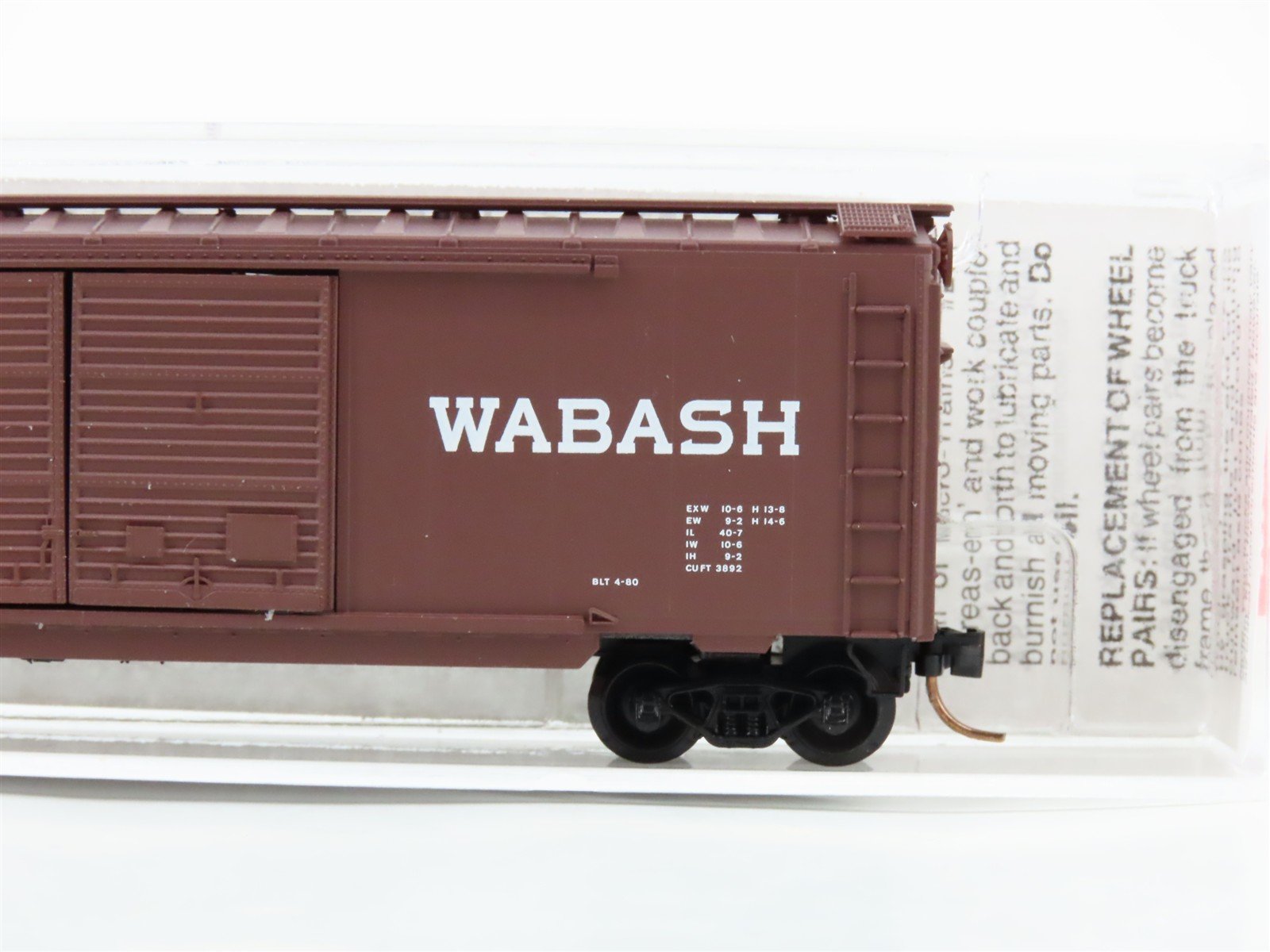 N Scale Micro-Trains 23130 WAB Wabash 40' Box Car 8130 RTR