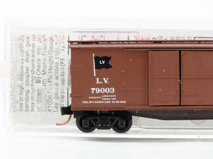 N Scale Micro-Trains 41020 LV Lehigh Valley 40' Wood Box Car 79003 RTR