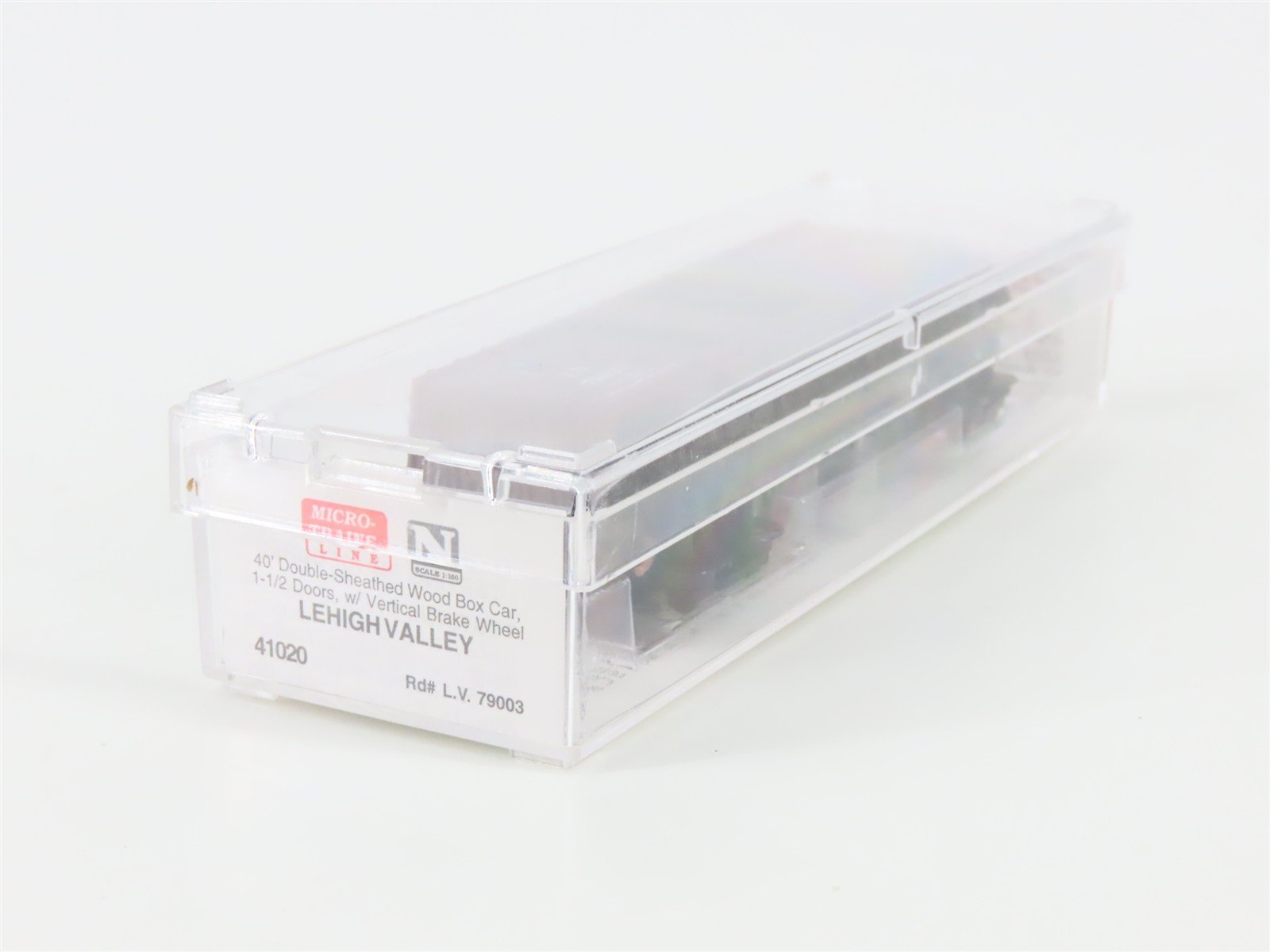 N Scale Micro-Trains 41020 LV Lehigh Valley 40' Wood Box Car 79003 RTR