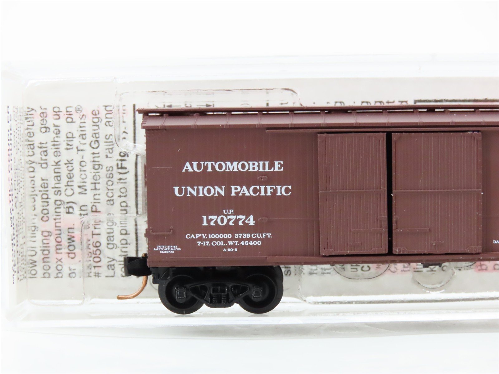 N Scale Micro-Trains 41010 UP Union Pacific 40' Double-Sheathed Wood Box Car RTR