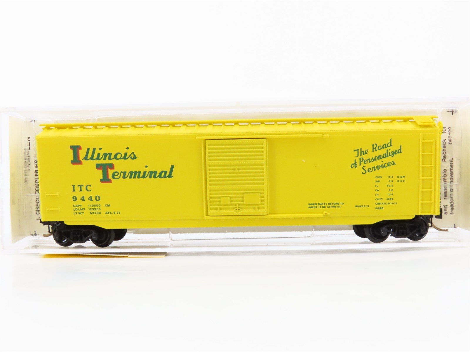 N Scale Micro-Trains 31010 ITC Illinois Terminal 50' Box Car 9440 RTR