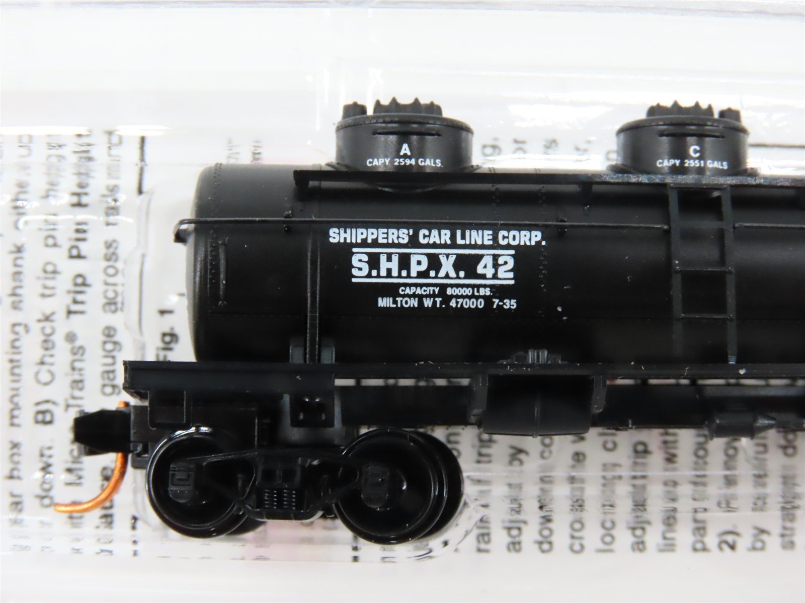 N Scale Micro-Trains 06600070 SHPX Shippers' Tank Line Corp. 3-Dome Tank Car RTR