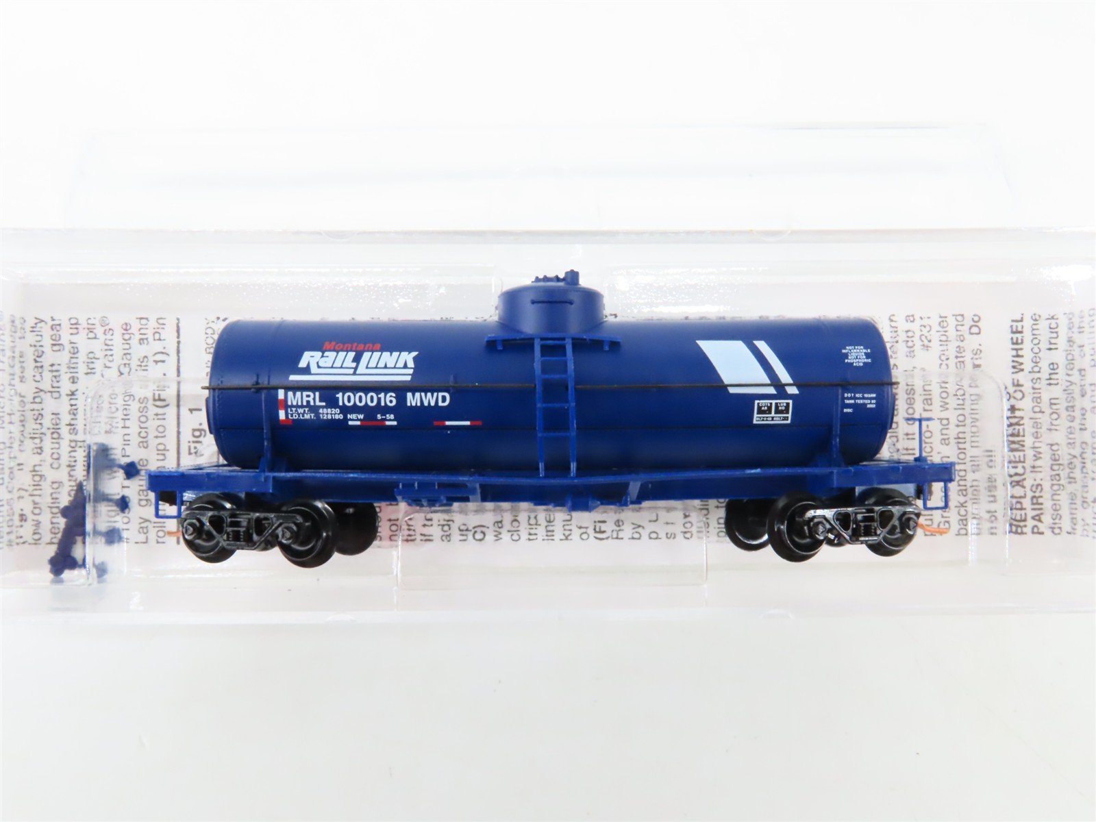 N Scale Micro-Trains 65390 MRL Montana Rail Link 39' Tank Car 100016 RTR