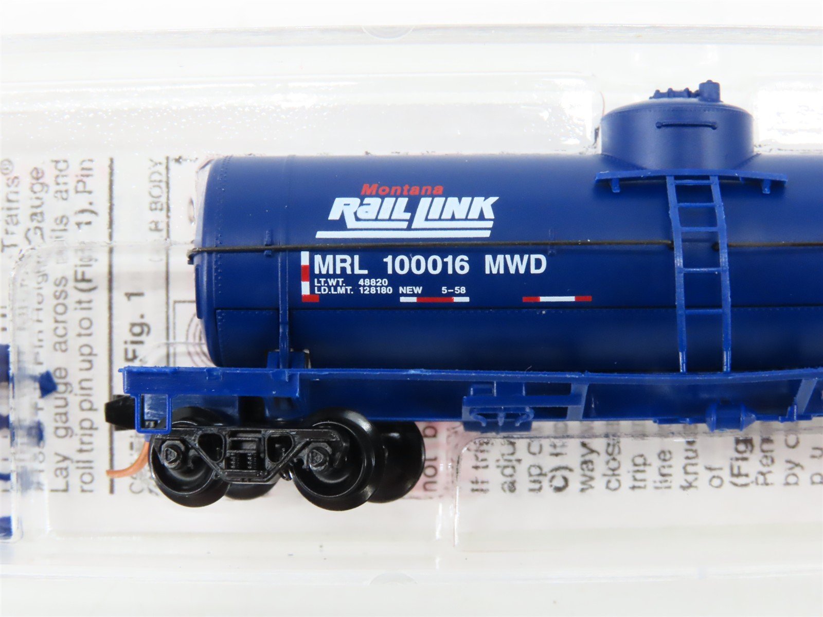 N Scale Micro-Trains 65390 MRL Montana Rail Link 39' Tank Car 100016 RTR