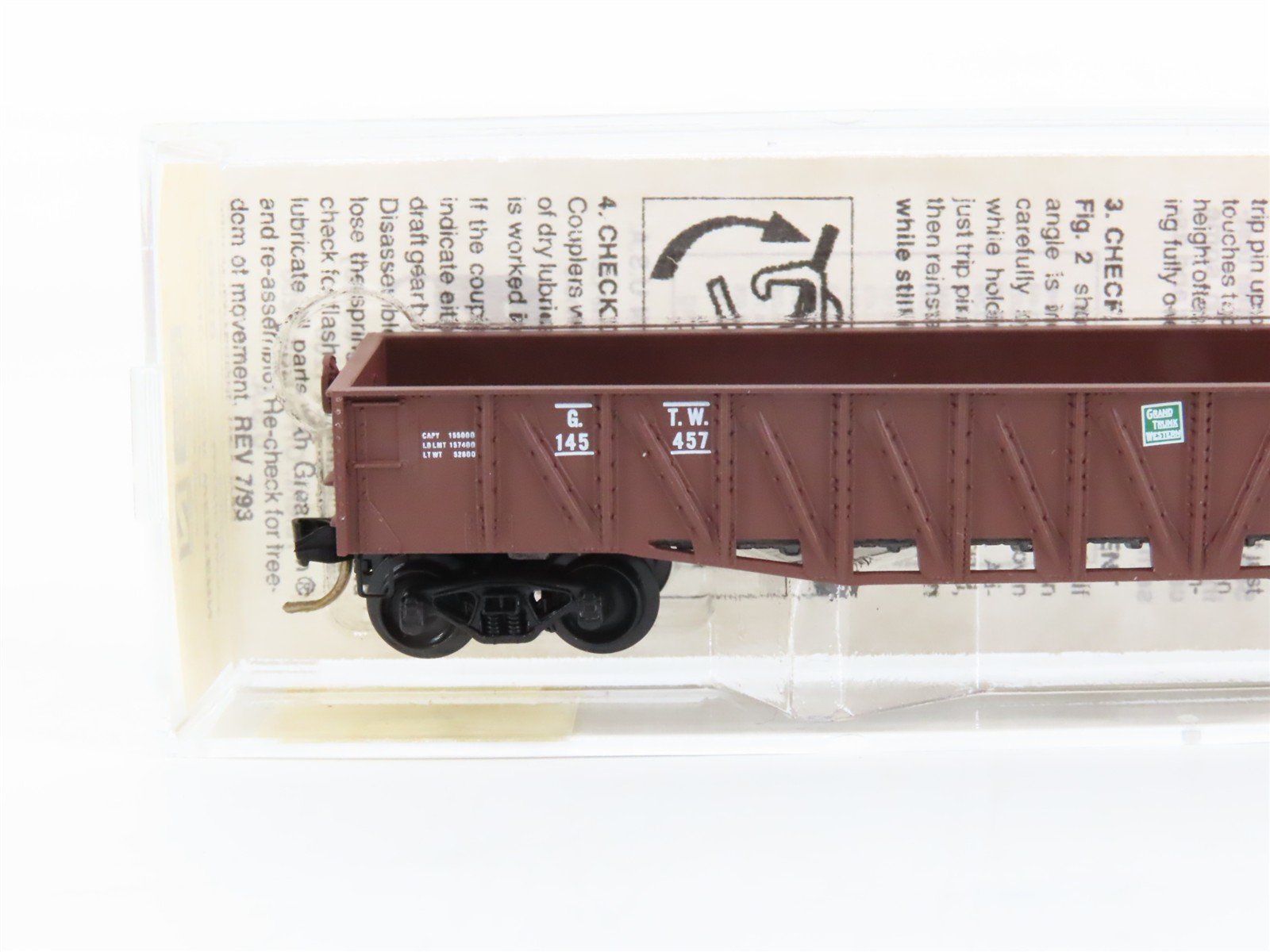 N Scale Micro-Trains 63010 GTW Grand Trunk Western 50' Composite Gondola RTR