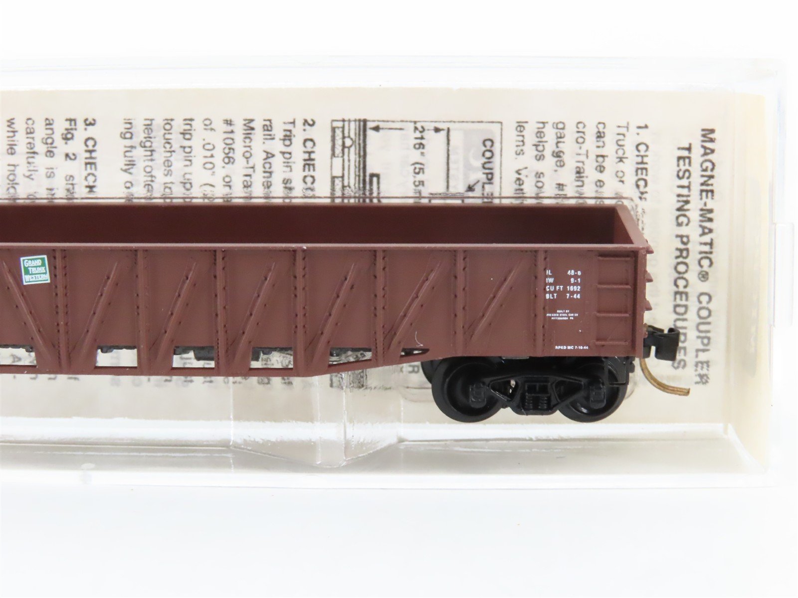 N Scale Micro-Trains 63010 GTW Grand Trunk Western 50' Composite Gondola RTR