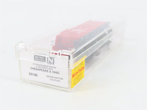 N Scale Micro-Trains 50190 C&O Chesapeake & Ohio 34' Wood-Sheathed Caboose RTR